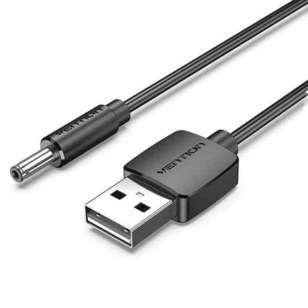 Cable Alimentación Vention CEXBF/ USB Macho - DC 3.5mm Macho/ 1m/ Negro 6922794746718 CEXBF VEN-ADP CEXBF