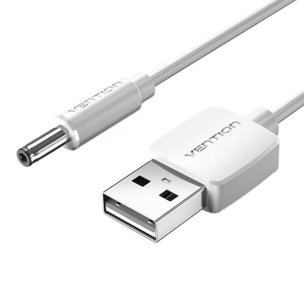 Cable Alimentación Vention CEXWF/ USB Macho - DC 3.5mm Macho/ 1m/ Blanco 6922794746688 CEXWF VEN-ADP CEXWF