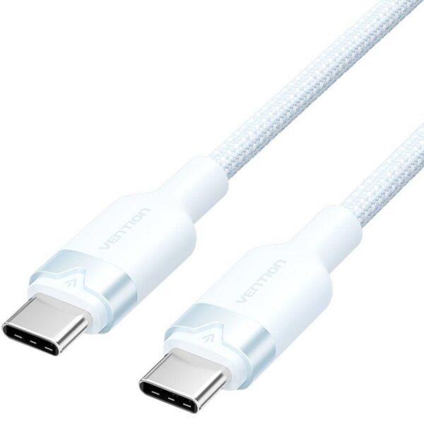 Cable USB 2.0 Tipo-C 3A Vention TRDSH/ USB Tipo-C Macho - USB Tipo-C Macho/ Hasta 60W/ 480Mbps/ 2m/ Azul 6922794783454 TRDSH VEN-CAB TRDSH