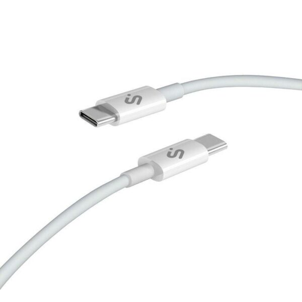 Cable USB 2.0 Tipo-C Subblim Cable Plus/ USB Tipo-C Macho - USB Tipo-C Macho/ Hasta 100W/ 480Mbps/ 2m/ Blanco 8436586743604 SUBCAB-C10011 SUB-CAB SUBCAB-C10011