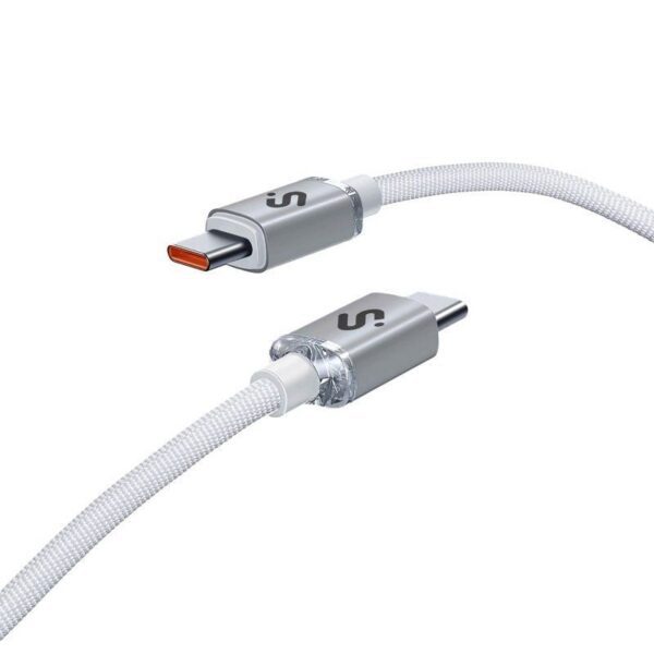 Cable USB 2.0 Tipo-C Subblim Optimus/ USB Tipo-C Macho - USB Tipo-C Macho/ Hasta 60W/ 480Mbps/ 1m/ Blanco 8436586743550 SUBCAB-C06010 SUB-CAB SUBCAB-C06010