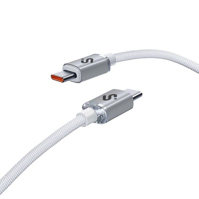 Cable USB 2.0 Tipo-C Subblim Optimus/ USB Tipo-C Macho - USB Tipo-C Macho/ Hasta 60W/ 480Mbps/ 1m/ Blanco 8436586743550 SUBCAB-C06010 SUB-CAB SUBCAB-C06010