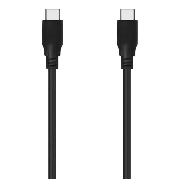 Cable USB 3.2 Tipo-C Aisens A107-0702 20GBPS 5A 100W/ USB Tipo-C Macho - USB Tipo-C Macho/ Hasta 100W/ 20Gbps/ 1m/ Negro 8436574708394 A107-0702 AIS-CAB A107-0702