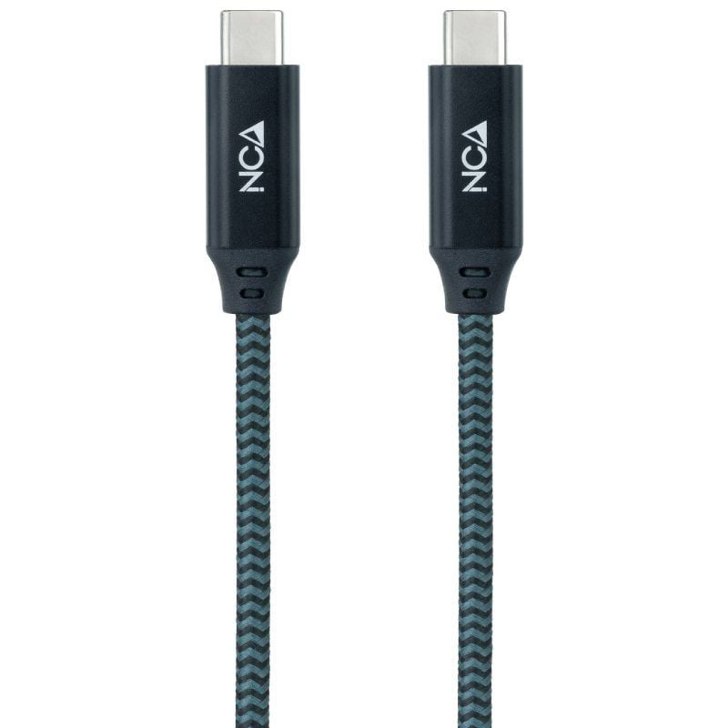 Cable USB 3.2 Tipo-C Nanocable 10.01.4301-L150-COMB/ USB Tipo-C Macho - USB Tipo-C Macho/ Hasta 100W/ 20Gbps/ 1.5m/ Gris y Negro - Imagen 2