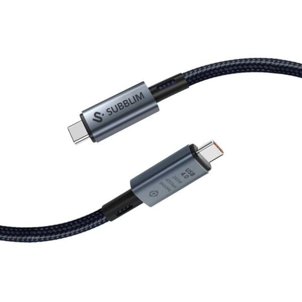 Cable USB 4.0 Tipo-C Subblim Cable High/ USB Tipo-C Macho - USB Tipo-C Macho/ Hasta 240W/ 40Gbps 1.5m/ Negro 8436586743611 SUBCAB-C24010 SUB-CAB SUBCAB-C24010