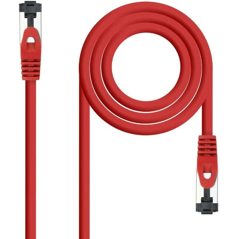Cable de Red RJ45 SSTP Nanocable 10.20.2001-R Cat.8.1/ 1m/ Rojo 8433281015937 10.20.2001-R NAN-CAB 10 20 2001-R