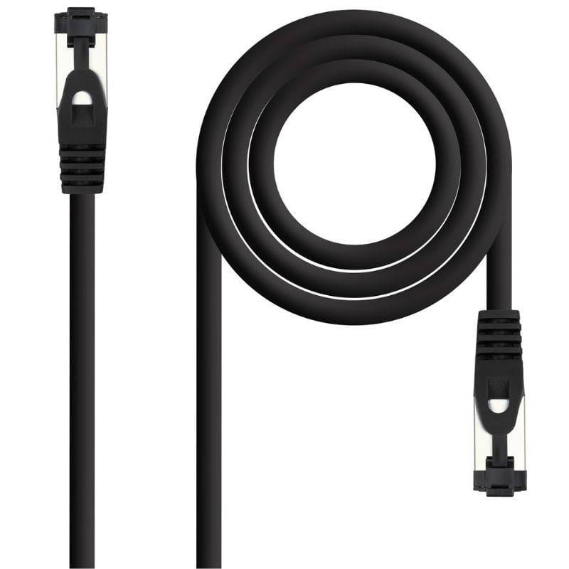 Cable de Red RJ45 SSTP Nanocable 10.20.2010-BK Cat.8.1/ 10m/ Negro 8433281016118 10.20.2010-BK NAN-CAB 10 20 2010-BK