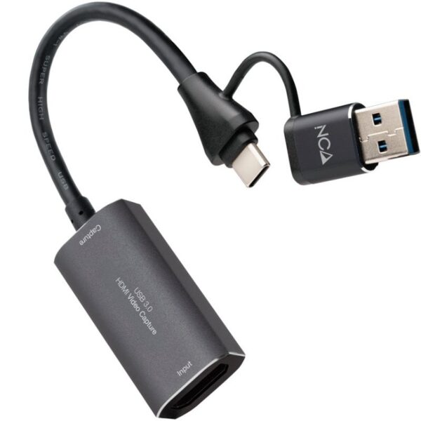 Capturadora de Video Externa Nanocable 10.15.0001/ USB Tipo-C - USB 3.0 8433281017382 10.15.0001 NAN-CAP 10 15 0001