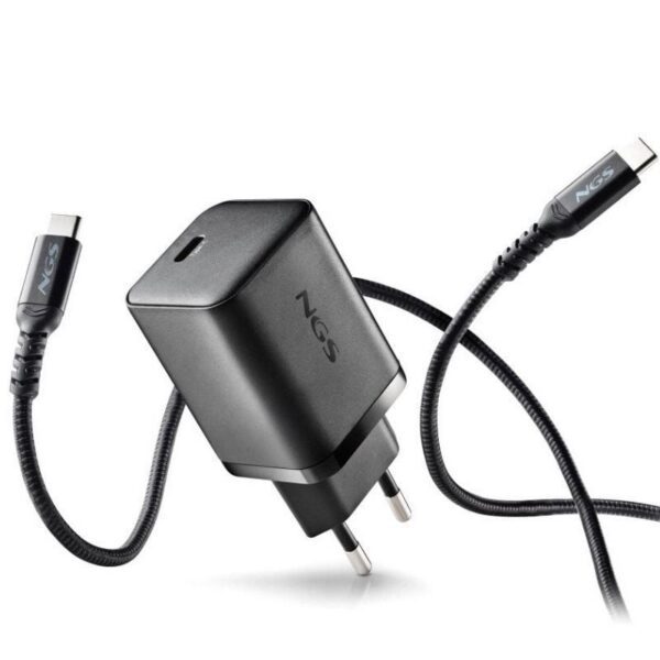 Cargador de Pared GaN NGS Bud 65W/ 1xUSB Tipo-C/ 65W 8435430626841 BUD65W-C NGS-CARGA BUD 65W-C BK
