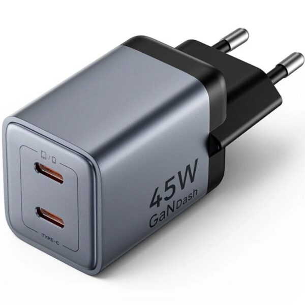 Cargador de Pared GaN Vention FCDH0-EU/ 2xUSB Tipo-C/ 45W 6922794791466 FCDH0-EU VEN-CARGA FCDH0-EU