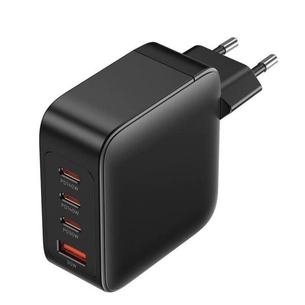 Cargador de Pared GaN Vention FEIB0-EU/ 3xUSB Tipo-C + Cable USB Tipo-C/ 1xUSB/ 140W 6922794776012 FEIB0-EU VEN-CARGA FEIB0-EU