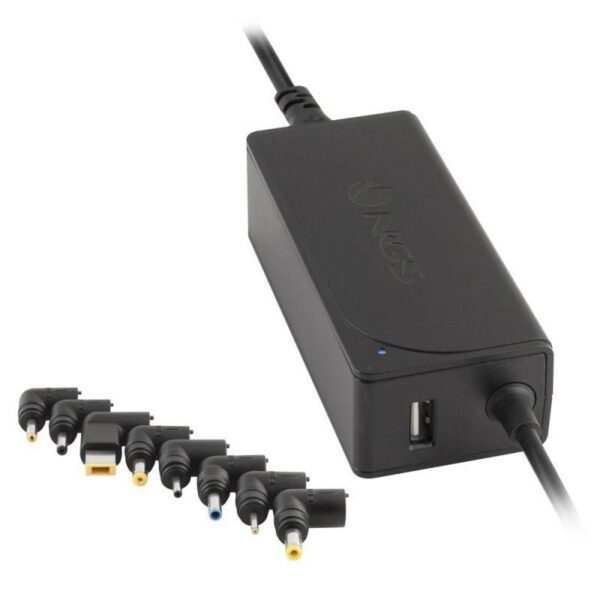 Cargador de Portátil NGS W-45W/ 1xUSB/ 45W/ Automático/ 8 Conectores/ Voltaje 19-20V 8435430611793 W-45W NGS-CAR W-45W
