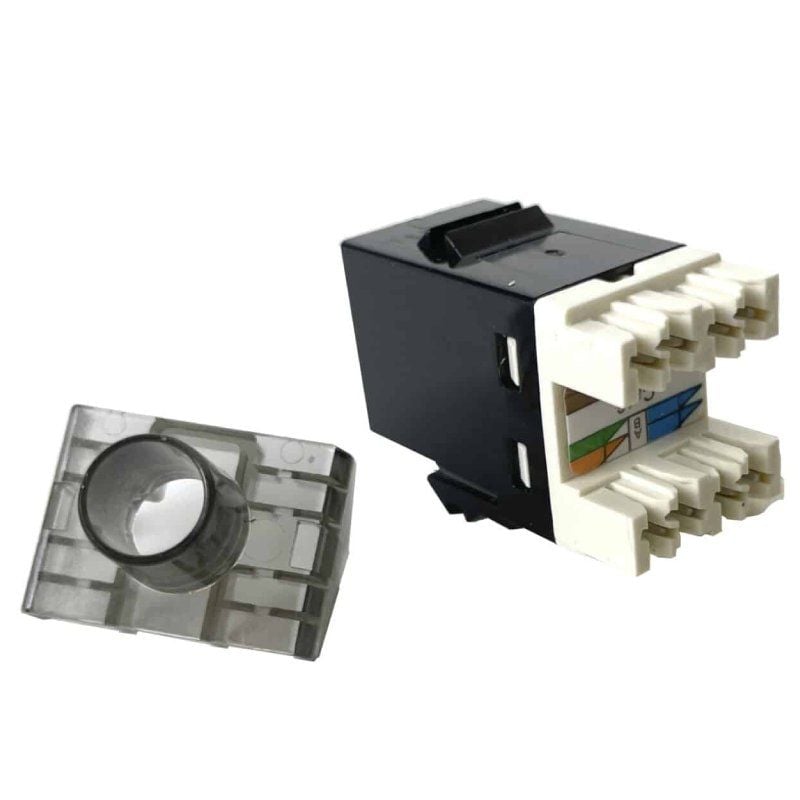 Conector RJ45 Phasak SD 3018 Cat.6 UTP/ Negro - Imagen 2