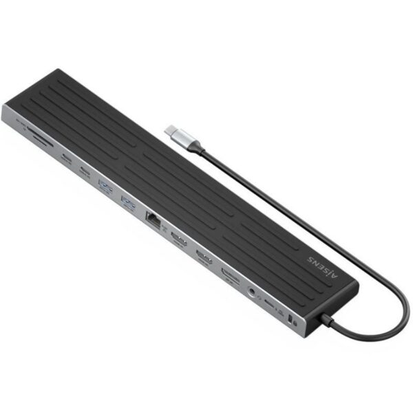 Docking USB Tipo-C Aisens ASUC-13P042-GR/ 2xUSB Tipo-C/ 1xUSB Tipo-C PD/ 2xUSB/ 2xHDMI/ 1xDisplayPort/ 1xLector de Tarjetas/ 1xJack 3.5mm/ 1xRJ45/Gris 8435739904046 ASUC-13P042-GR AIS-HUB ASUC-13P042-GR