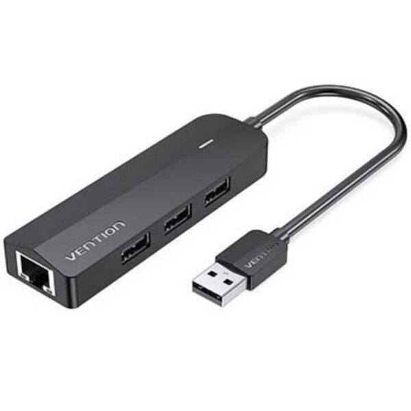 Hub USB 2.0 Vention CHPBB/ 3xUSB/ 1xMicro USB PD/ 1xRJ45 6922794747302 CHPBB VEN-DOCK CHPBB