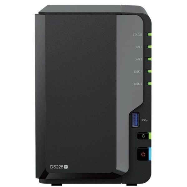 NAS Synology Diskstation DS225+/ 2 Bahías 3.5"- 2.5"/ 2GB DDR4/ Formato Torre 4711174726387 DS225+ SYN-NAS DS225 PLUS