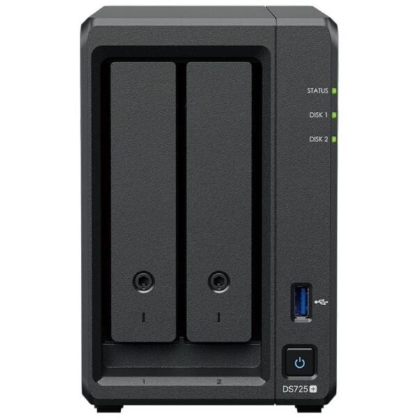 NAS Synology Diskstation DS725+/ 2 Bahías 3.5"- 2.5"/ 8GB DDR4/ Formato Torre 8435797000285 DS725+/8G SYN-NAS DS725 PLUS 8GB