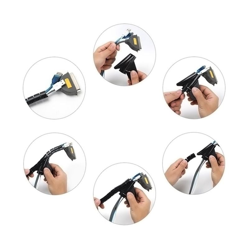 Organizador de Cables en Espiral Aisens A151-0406/ 1m - Imagen 3