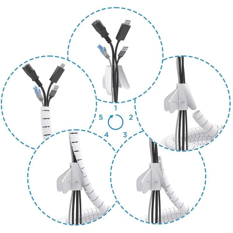 Organizador de Cables en Espiral Aisens A151-0918/ 2m - Imagen 2