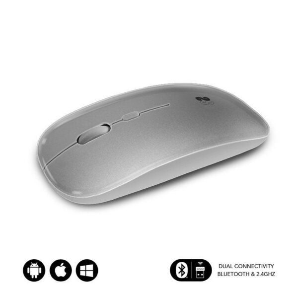 Ratón Inalámbrico Subblim Dual Flat/ Batería recargable/ Hasta 1600 DPI/ Plata 8436586742263 SUBMO-DFLAT22 SUB-MOU DUAL FLAT RECAR SV