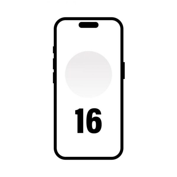 Smartphone Apple iPhone 16 128GB/ 6.1"/ 5G/ Blanco 195949822070 MYE93QL/A APL-IPHONE MYE93QL/A