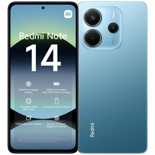 Smartphone Xiaomi Redmi Note 14 8GB/ 256GB/ 6.67"/ Azul 6932554408510  XIA-SP NOTE14 8-256 BL V2