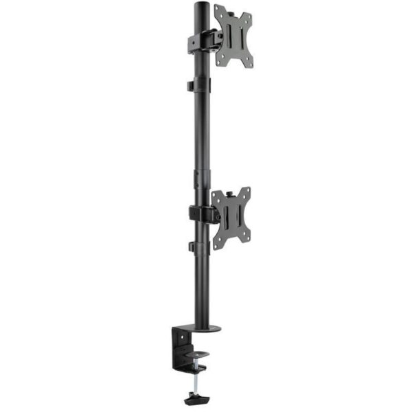 Soporte de Mesa para 2 Monitores TooQ DB1233TNV-B/ Giratorio/ Inclinable/ hasta 8kg 8433281015593 DB1233TNV-B TOO-SOPORTE DB1233TNV-B