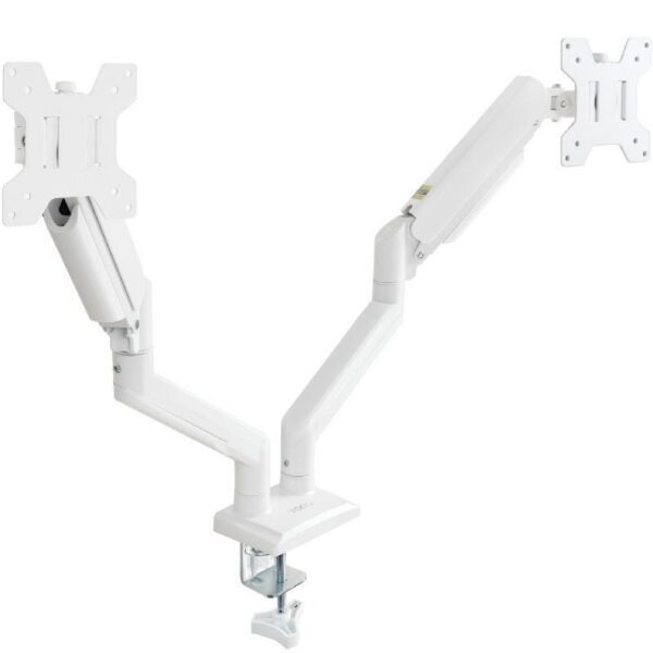 Soporte de Mesa para 2 Monitores TooQ DB1434TNR-W/ Giratorio/ Inclinable/ hasta 10kg 8433281016453 DB1434TNR-W TOO-SOPORTE DB1434TNR-W