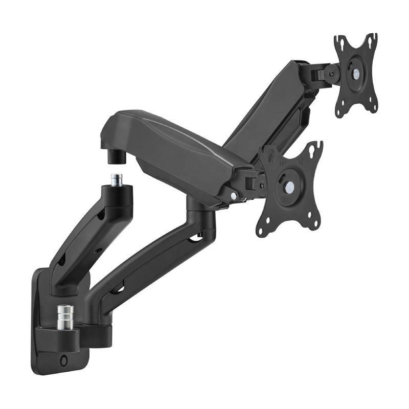Soporte de Pared para 2 Monitores o TV Aisens WT32TSR-225/ Giratorio/ Inclinable/ hasta 9kg - Imagen 2