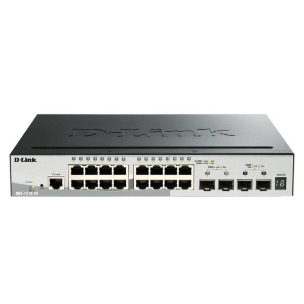 Switch D-Link DGS-1510-20 20 Puertos/ Gigabit 10/100/1000/ SFP 790069467912 DGS-1510-20/E DLK-SWITCH DGS-1510-20 E