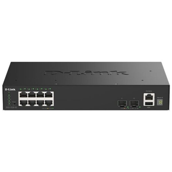 Switch Gestionable D-Link DGS-1530-10/E 8 Puertos/ RJ-45 Gigabit 10/100/1000/10G/ SFP 790069474644 DGS-1530-10/E DLK-SWITCH DGS-1530-10 E