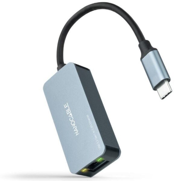 Adaptador USB Tipo-C - RJ45 Nanocable 10.03.0410/ 2500Mbps 8433281013162 10.03.0410 NAN-ADP 10 03 0410