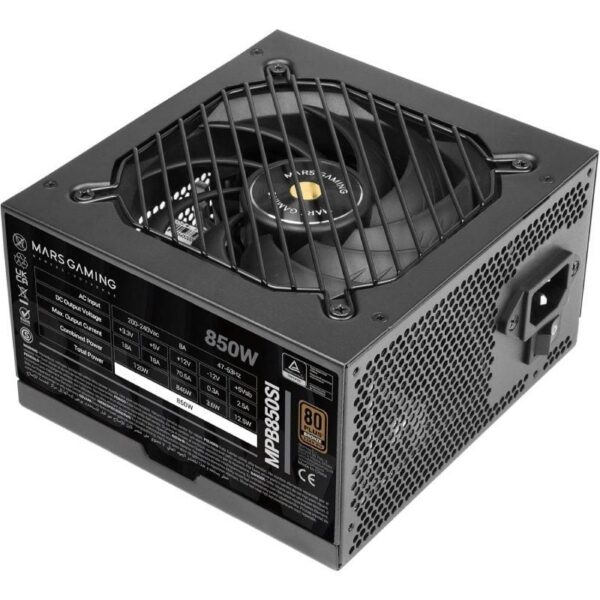 Fuente de Alimentación Mars Gaming MPB850SI/ 850W/ Ventilador 12cm/ 80 Plus Bronze 8435693109549 MPB850SI TAC-FUENTE MPB850SI BK