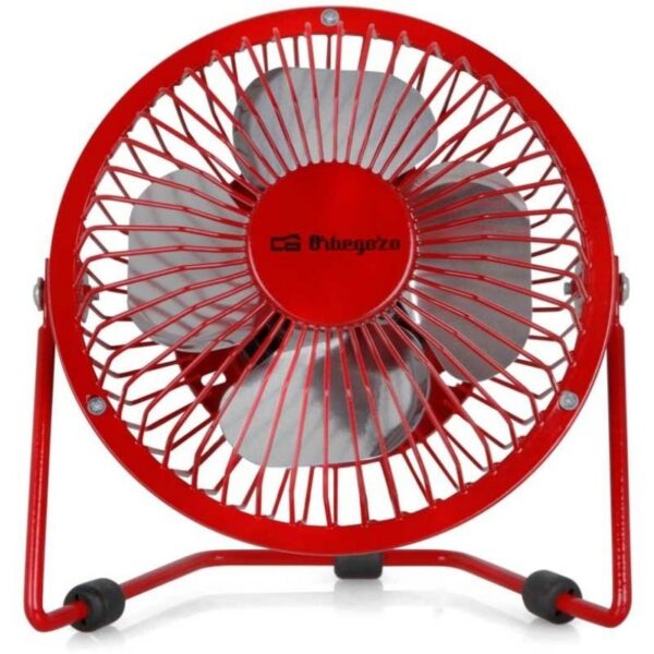 Mini Ventilador USB Orbegozo PW 1027/ Rojo 8435568405752 18082 OR ORB-VENT PW 1027