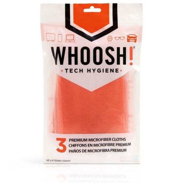 Pack de 3 Paños de Microfibra Whoosh WSH007/ 35.6 x 35.6 cm 837296002452 WSH007 WHOS-FIBRA WSH007