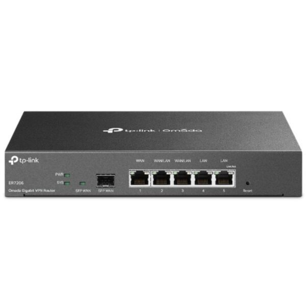 Router VPN TP-Link Omada TL-ER7206/ 5 Puertos Multi-WAN 1210002611220 TL-ER7206 V2 TPL-ROU TL-ER7206 V2