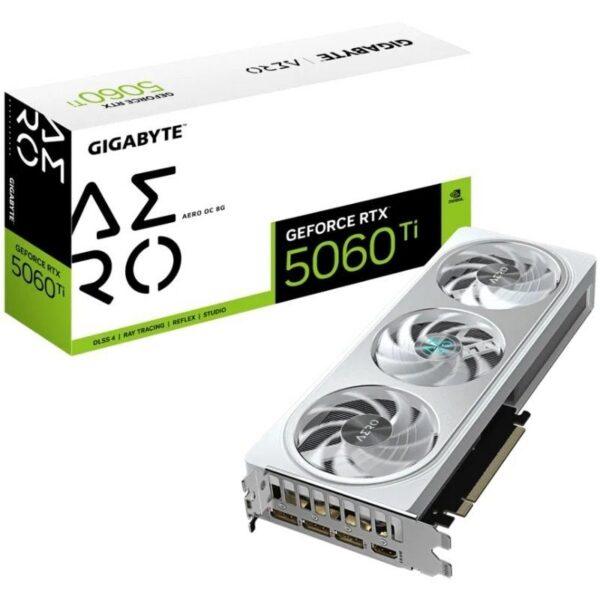 Tarjeta Gráfica Gigabyte GeForce RTX 5060 Ti AERO OC/ 8GB GDDR7 4719331356040 9VN506TAO8-00-G10 GIG-GF RTX5060TI AER OC 8G